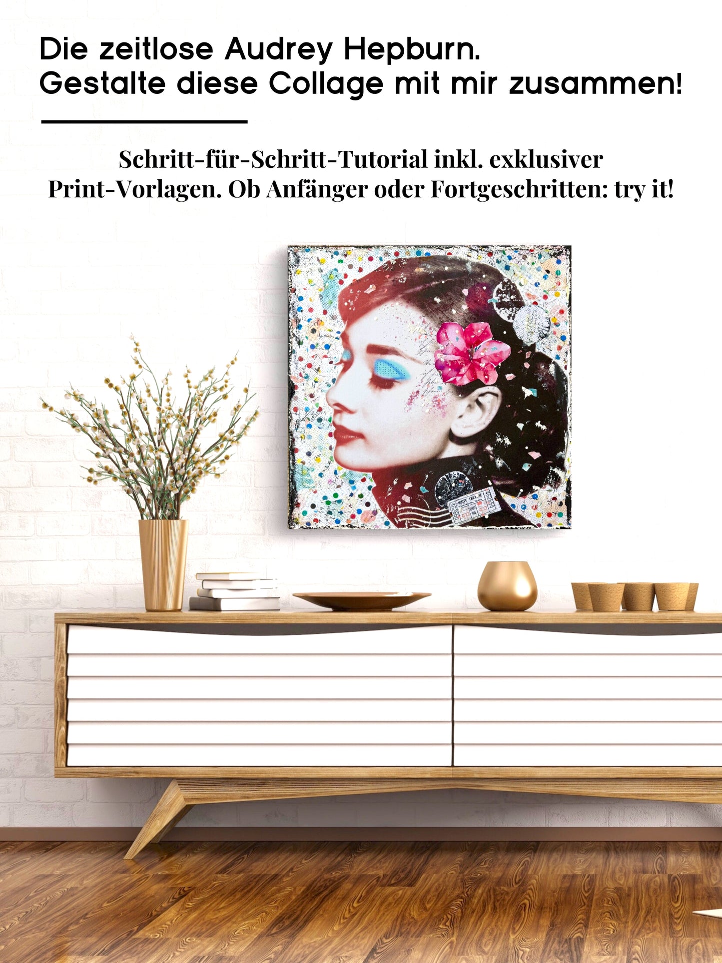 Audrey Hepburn Tutorial inkl. Prints