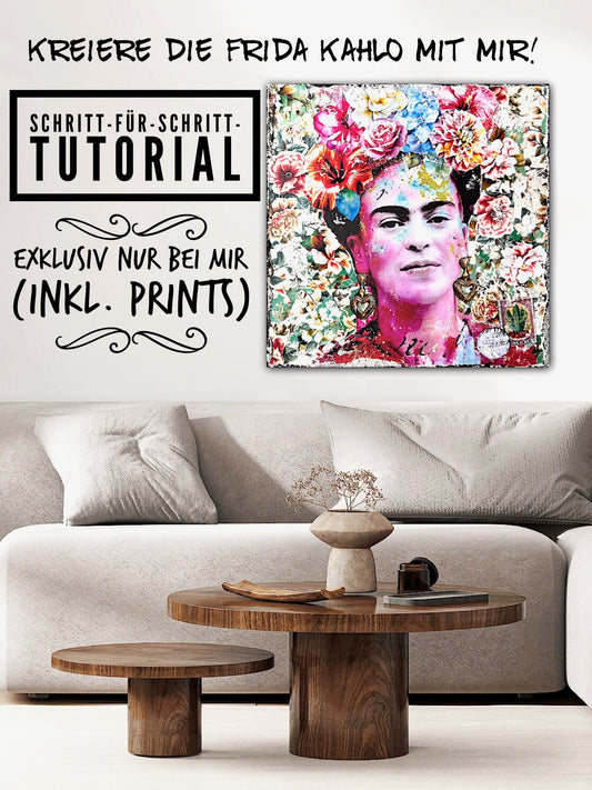Frida Kahlo Tutorial inkl. Prints