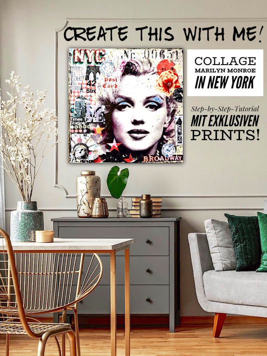 Marilyn Monroe Tutorial inkl. Prints